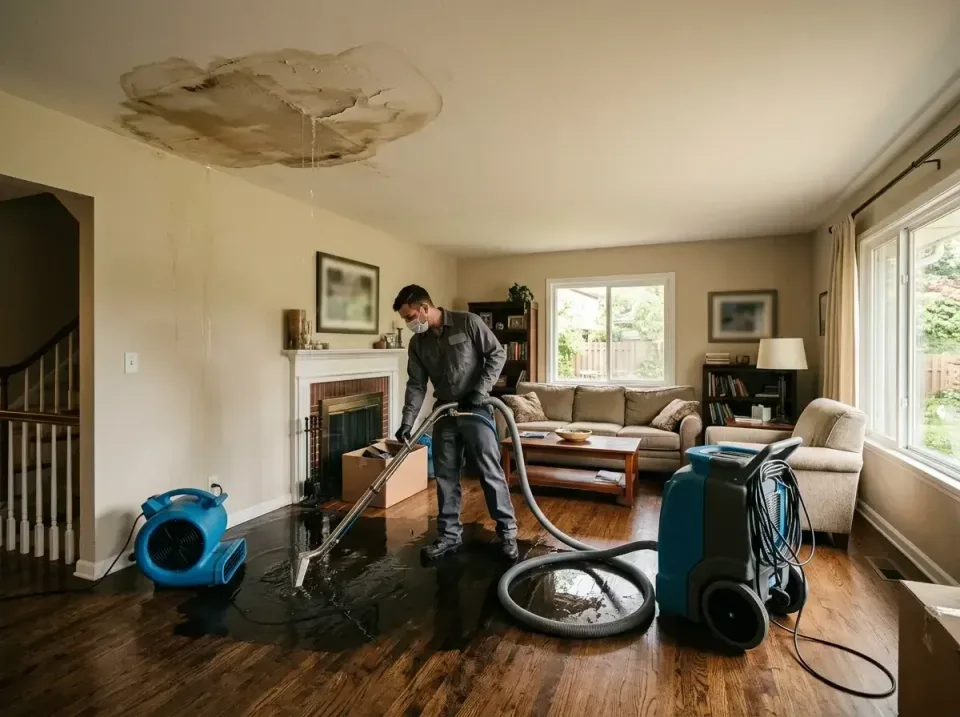 attic-pipe-burst-ceiling-drip-008 — frequently asked questions, Water Damage Restoration & Carpet Care in Fair Lakes, VA